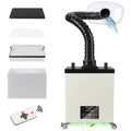 MN02 Industrial Fume Extractor 177 CFM Laser & Solder Fume Extractor 4-Layer Filtration System for Laser Engraving, Soldering and Electronics Repair